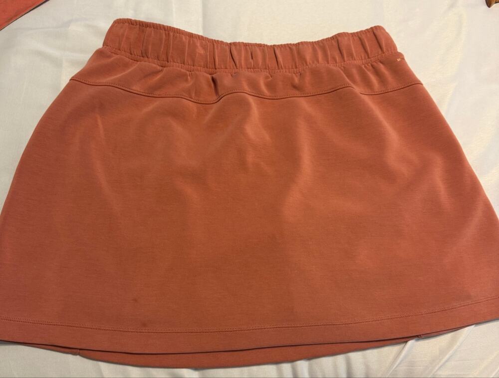 Mondetta Performance + Luxury Women’s L Rust Terracotta Athletic Skort Pockets